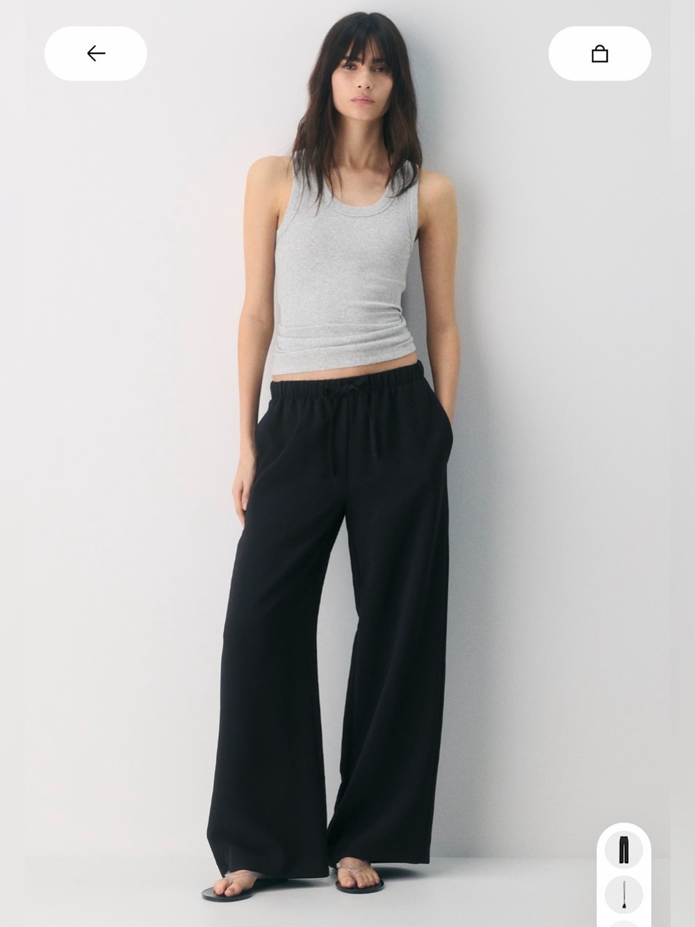 Aritzia Lodge Pant in Crepette - Black size M